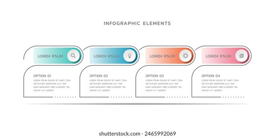 visualización infografía Plantilla de negocios moderna