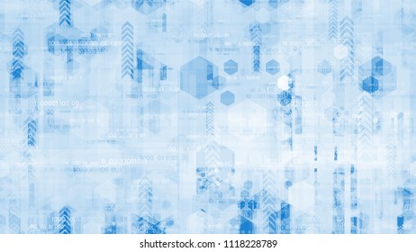 Visualization of Internet Security Technology Structure. Innovation Engineering Texture. Data Analytic Technology Pattern. Packaging, Ad Design Background.