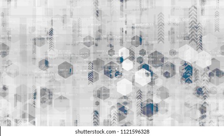 Visualization of Internet Security Technology Structure. Innovation Engineering Texture. Data Analytic Technology Pattern. Screen, Cover Design Background.