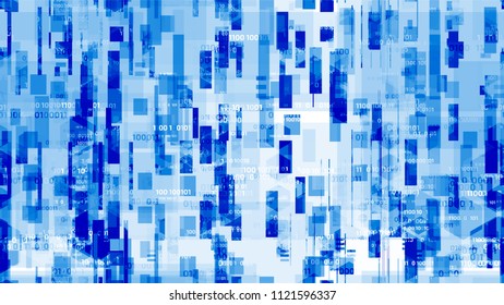 Visualization of Internet Security Technology Structure. Innovation Engineering Texture. Data Analytic Technology Pattern. Poster, Advertising Design Background.