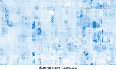 Visualization of Internet Security Technology Structure. Artificial Intelligence System Texture. Hacking Software Encryption Pattern. Poster, Advertising Design Background.