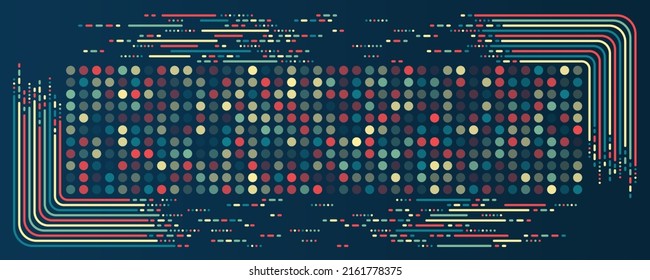 Visualización de datos de ordenación, procesamiento abstracto del flujo de información. Fondo de la base de datos de vectores. Algoritmos de la máquina de filtrado.