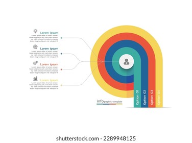 visualization timeline process infographic template Steps business data design