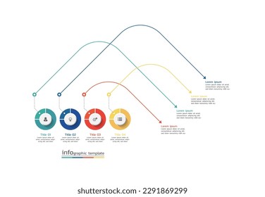 visualization timeline process infographic template Steps business data design