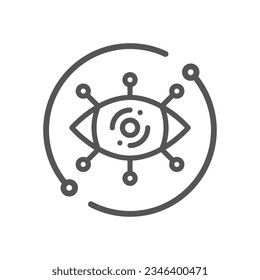 Visualization vector icon. Tech modern vector icon for web, ui. EPS 10