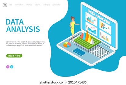 Visualize with business analytics. People work with statistical data analysis, changing indicators. Employees analyze statistical indicators, business data. Characters work with marketing research
