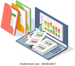 Visualize with business analytics. Work with statistical data analysis, changing indicators. Analyze statistical indicators, business data. Marketing research for presentation. Data financial report