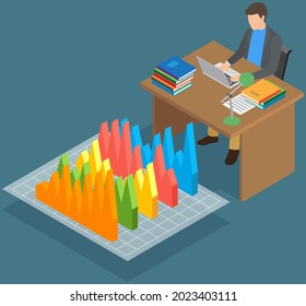 Visualize with business analytics. Work with statistical data analysis, changing indicators. Analyze statistical indicators, business data. Marketing research for presentation. Data financial report