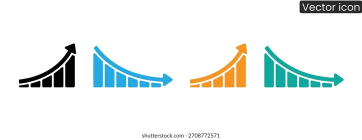 Mit diesen dynamischen Diagrammsymbolen können Sie Geschäftswachstum und -rückgang visualisieren. Perfekt für Präsentationen, Berichte und Infografiken, die Trends und Finanzdaten zeigen.