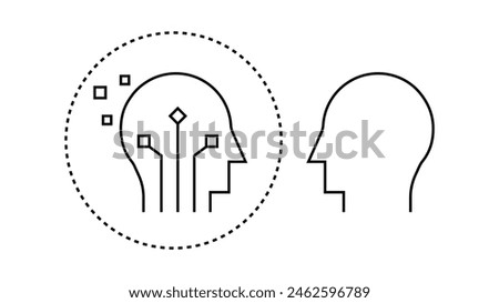 Visualize the concept of digital twins through vector illustration, depicting the replication of physical entities into digital counterparts for enhanced analysis and simulation.