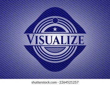 Visualize jean background. Vector Illustration. Detailed. 