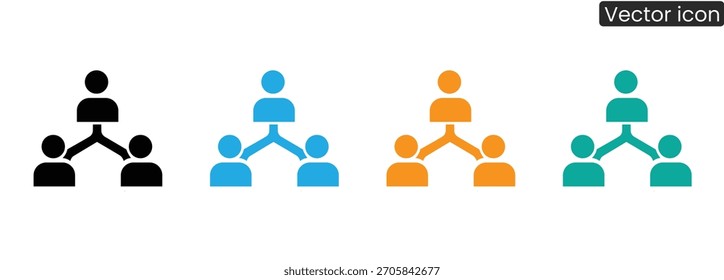 Visualize your team's connections with this clear organizational structure, fostering collaboration and efficient workflow for business success and growth.