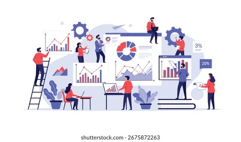 Visualizing data trends and insights with business analytics tools and team collaboration for strategic decision making