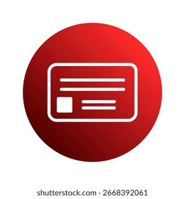 Visualización de la identidad digital El icono moderno de la tarjeta de crédito es una representación de las transacciones financieras y los pagos en el comercio