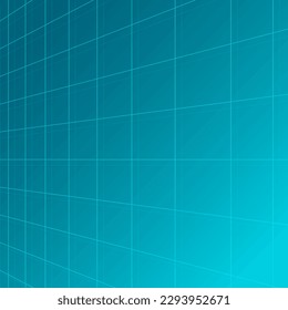 Visualizing the Future: Geometric Grid Vector Background with Blue Mesh and Perspective Grid Wireframe