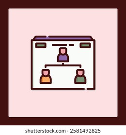 Visualizing Hierarchical Structures: A Converted Icon Set for Team Organization Charts