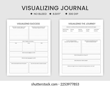 visualizing journal logbook or tracker templates	