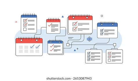 Visualizando Tarefas e Agendamentos de Gerenciamento de Projeto com Listas de Verificação e Calendários Digitais Criando uma Representação Visual do Andamento do Fluxo de Trabalho