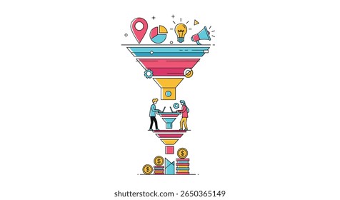 Visualizar o processo de vendas e a jornada do cliente através de um funil eficaz