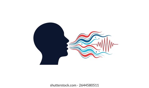 Visualização da fala e representação artística vetorial da comunicação e da expressão vocal