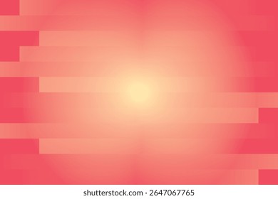 Um fundo abstrato visualmente atraente com blocos horizontais de diferentes tons de rosa e coral, com um brilho luminoso suave emanando do centro.