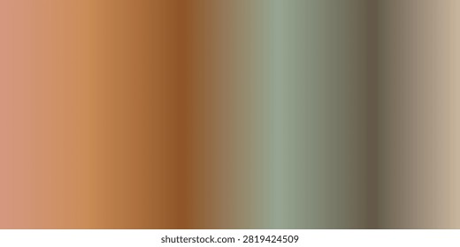A visually appealing abstract background featuring a smooth vertical gradient of colors, transitioning from warm oranges and browns to cool greens and grays, creating a harmonious and modern aestheti.