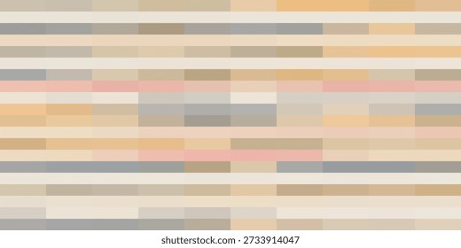 A visually appealing abstract pattern composed of horizontal stripes and rectangular blocks, rendered in a harmonious palette of muted pastel colors, creating a soft and modern aesthetic.