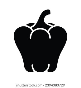 Icono de pimiento de campanilla, vector de capsicums atractivo visualmente
