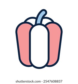 Visually appealing amazing icon of bell pepper, vector of capsicums