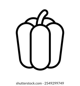 Visually appealing amazing icon of bell pepper, vector of capsicums