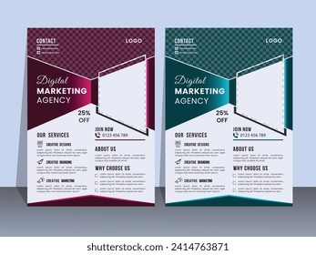 plantilla de folleto de negocios visualmente atractiva