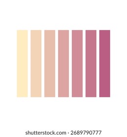 A visually appealing color palette featuring vertical stripes. This versatile design element is perfect for various creative projects and applications.