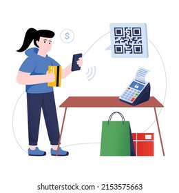 A visually appealing flat illustration of clothing sale 

