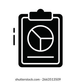 Visually appealing glyph icon showing real-time statistics