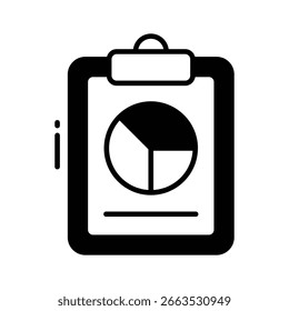 Visually appealing glyph icon showing real-time statistics