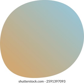 A visually appealing gradient circle transitioning from beige to blue