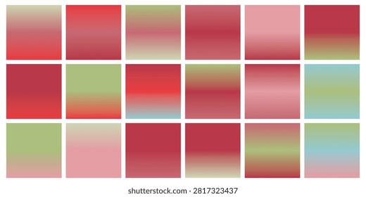 A visually appealing grid of colorful squares, each featuring a smooth gradient transition between different hues, creating a modern and dynamic aesthetic.
