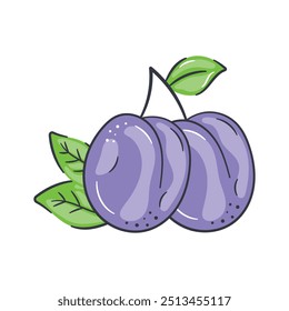 Visually appealing icon of plum in modern style, ready to use icon