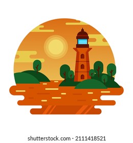 Un paisaje visualmente atractivo de camping nocturno 

