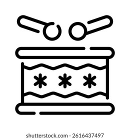 A visually appealing outline style icon of snowflake