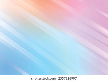 Visually captivating abstract background featuring vibrant gradient hues of pink, blue, and orange. Perfect for designs requiring aesthetic, modern appearances with a touch of softness and creativity