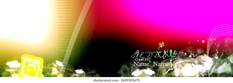 A visually captivating abstract background featuring a blend of vibrant colors and dreamy effects, perfect for adding a touch of artistry to any creative project.