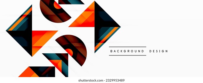 Visually captivating background design showcasing dynamic geometric lines, triangles, and squares. This composition blends precision and movement, creating an engaging graphic with a modern aesthetic