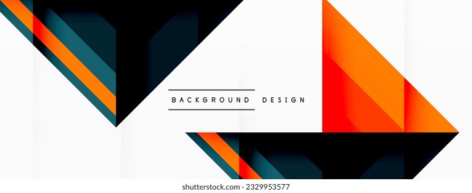 Visually captivating background design showcasing dynamic geometric lines, triangles, and squares. This composition blends precision and movement, creating an engaging graphic with a modern aesthetic
