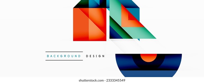 Visually captivating background design showcasing dynamic geometric lines, triangles, and squares. This composition blends precision and movement, creating an engaging graphic with a modern aesthetic