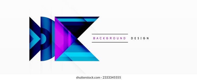 Visually captivating background design showcasing dynamic geometric lines, triangles, and squares. This composition blends precision and movement, creating an engaging graphic with a modern aesthetic