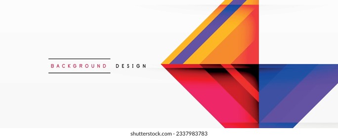 Visually captivating background design showcasing dynamic geometric lines, triangles, and squares. This composition blends precision and movement, creating an engaging graphic with a modern aesthetic