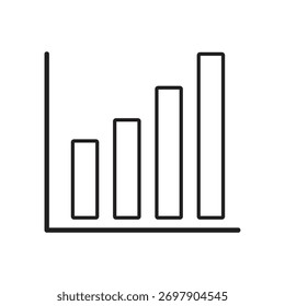 Visually communicate success with this rising trend chart. Perfect for business presentations, financial reports, and marketing materials, showcasing growth and achievement.