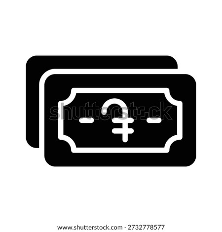 A visually engaging glyph icon of Armenian dram is scalable