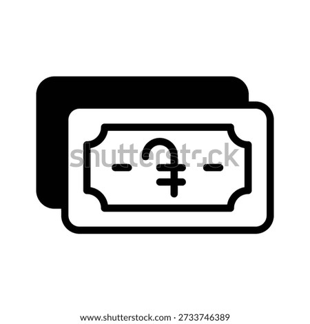 A visually engaging glyph icon of Armenian dram is scalable